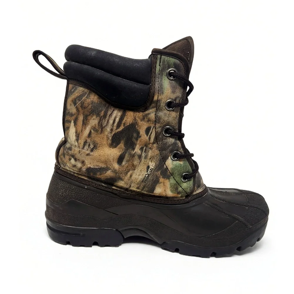 Crater Ridge Duck Boots Mens 8 Camouflage Thinsulate Waterproof Outdoor Gorpcore